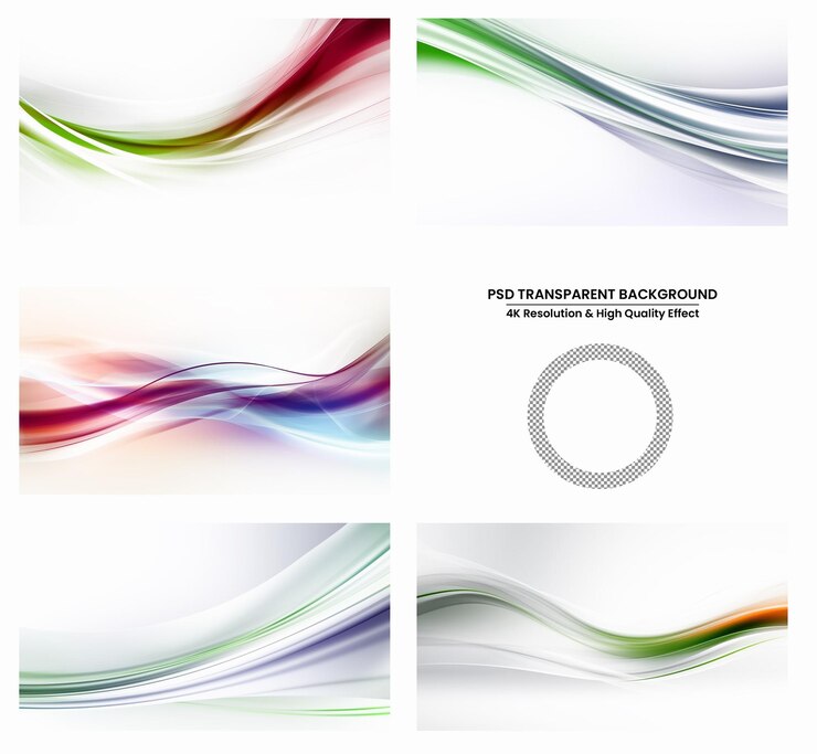 PSD fondo de onda colorido abstracto