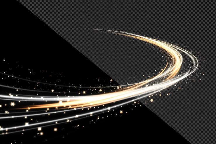 PSD un fondo de ondas brillantes y abstractas.