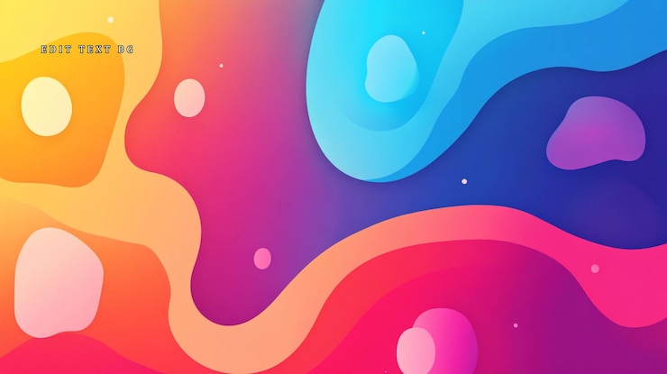 PSD fondo de ondas de gradiente vibrante y colorido abstracto