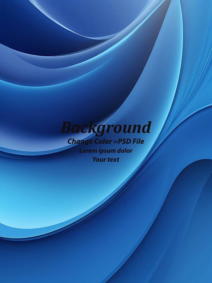 PSD fondo ondulado azul abstracto con efecto dinámico
