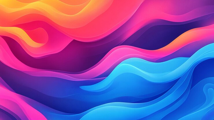 PSD fondo ondulado de colores abstractos 2