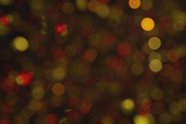 PSD fondo de partículas de luces doradas abstractas para año nuevo