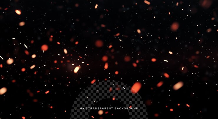 PSD fondo de partículas de trabajo de fuego