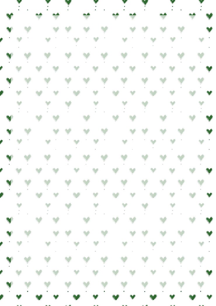 PSD fondo con patrón de corazón verde
