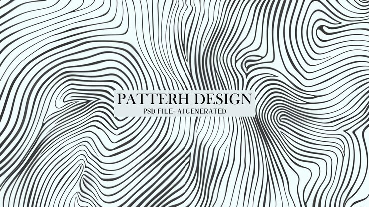 PSD fondo de patrón de línea abstracto minimalista para proyectos artísticos contemporáneos