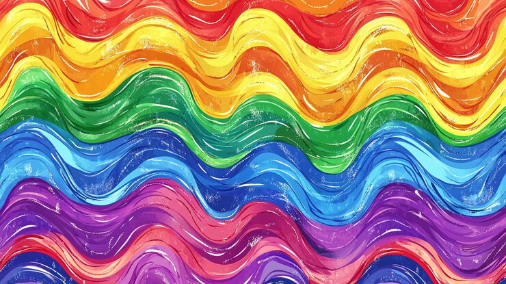 PSD el fondo del patrón de onda del arco iris abstracto
