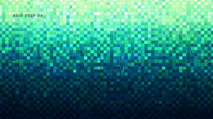 PSD fondo de patrón de píxeles de mosaico verde azulado abstracto