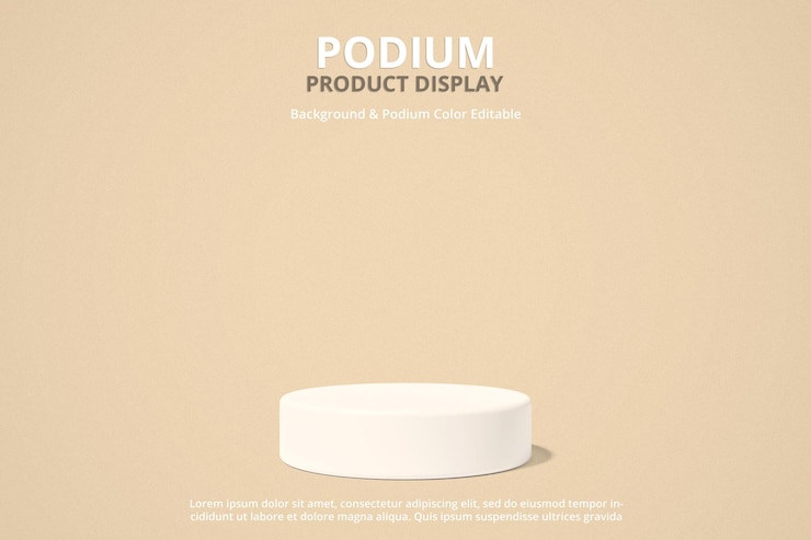 PSD fondo de podio moderno minimalista para presentación de marca y presentación de productos 3d