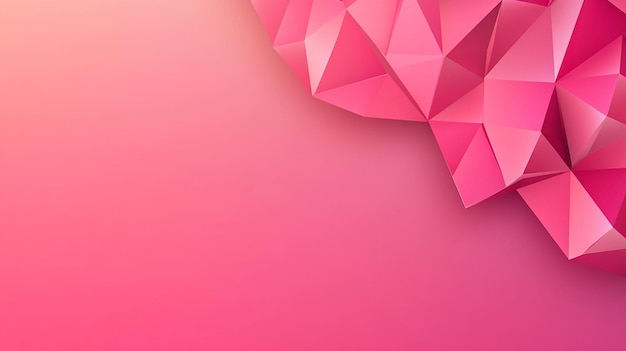 Fondo poligonal rosa abstracto con espacio de copia