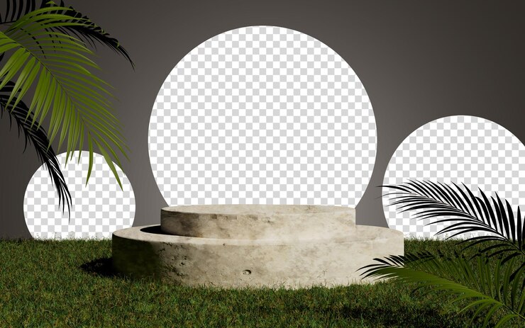 PSD fondo de presentación de producto de podio de plataforma abstracta de representación 3d