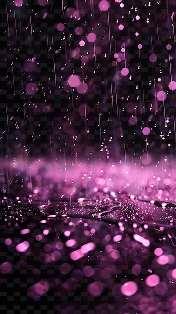 PSD un fondo púrpura con gotas de lluvia y un fondo pórpura con brillos púrpuras