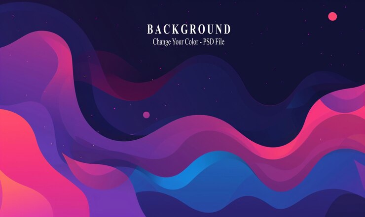 PSD fondo púrpura oscuro con formas vectoriales simples ilustración vectorial minimalista