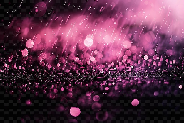 PSD un fondo púrpura y rosa con gotas de lluvia y un cielo púrpura