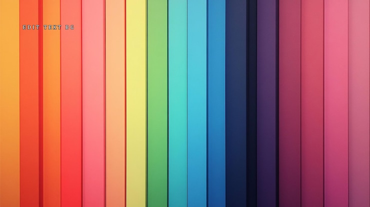 PSD fondo de rayas de colores de arco iris vibrante