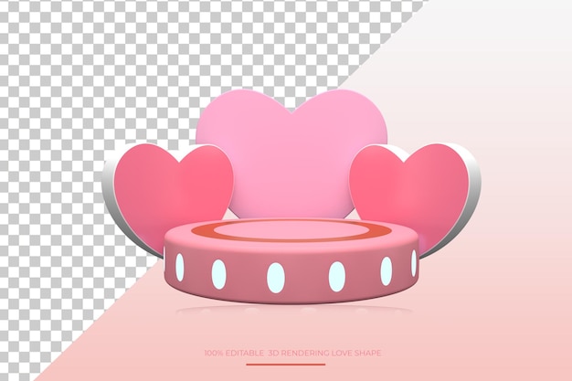 Fondo realista de feliz día de San Valentín y forma de amor con diseño de caja de regalo de apertura