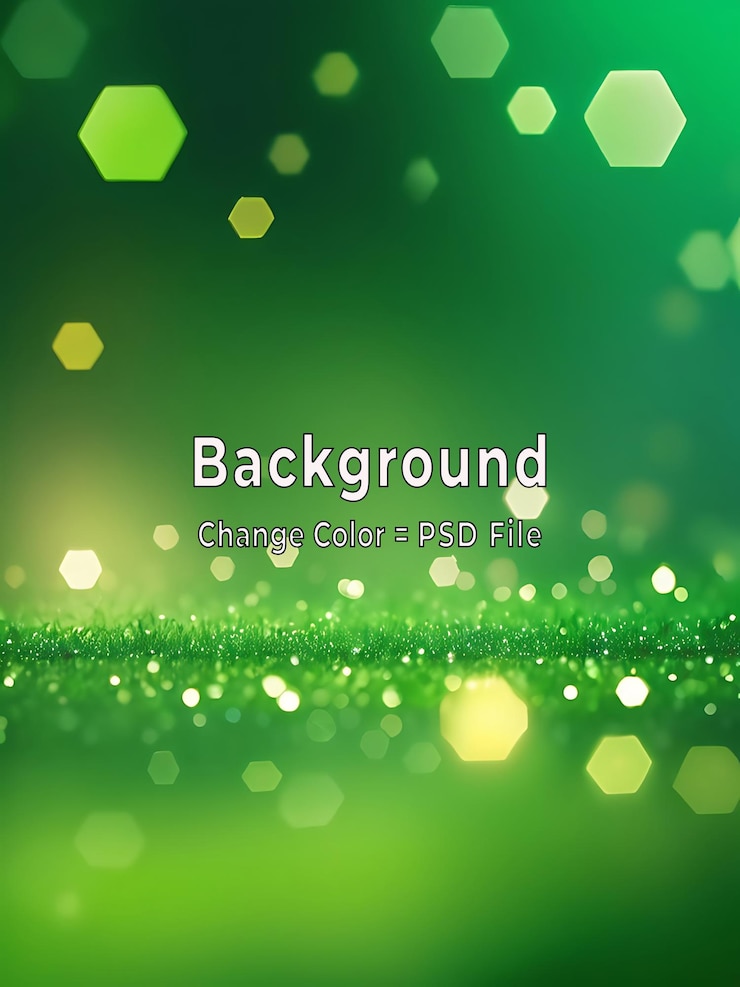 PSD fondo de resumen verde psd con patrón hexagonal claro y textura de gradiente suave ai