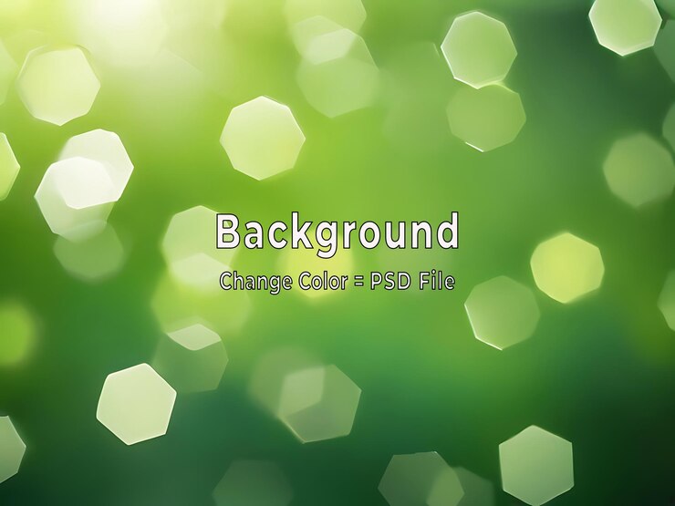 PSD fondo de resumen verde psd con patrón hexagonal claro y textura de gradiente suave ai