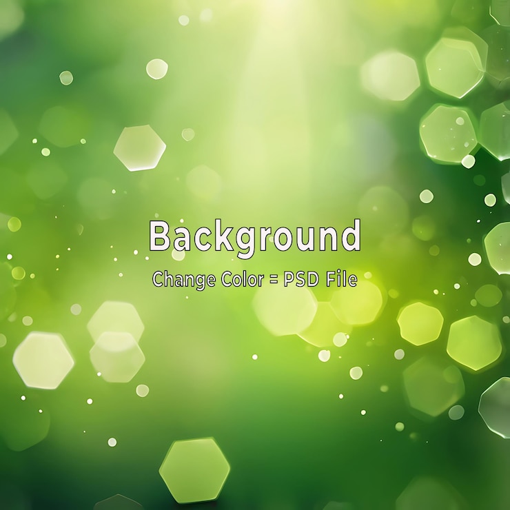 PSD fondo de resumen verde psd con patrón hexagonal claro y textura de gradiente suave ai