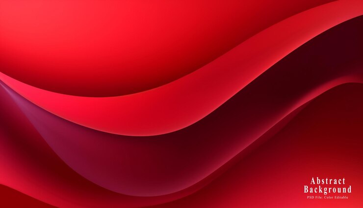 PSD fondo rojo simple fondo en forma de onda roja fondo gradiente rojo fondo estilo minimalista