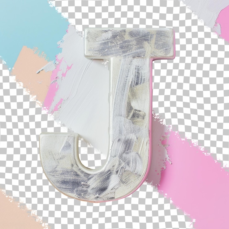 PSD un fondo rosa blanco y azul con una letra rosa y azul y blanca j