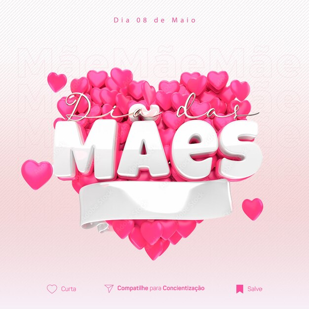 PSD un fondo rosa con corazones y una cinta que dice quot crepe quot