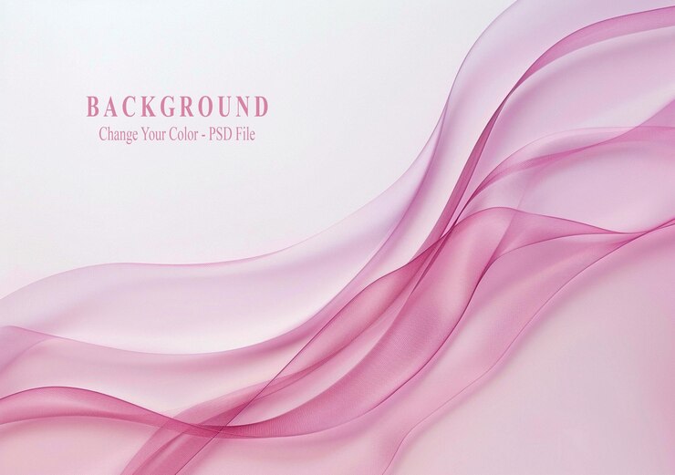 PSD fondo rosa con ilustración vectorial de gradiente blanco diseño plano espacio blanco en la parte superior