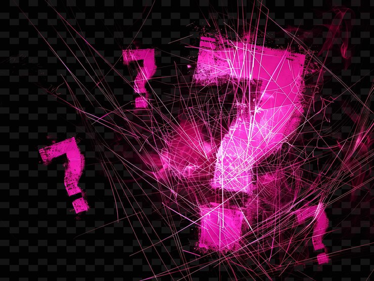 PSD un fondo rosa y negro con un número 7 en él