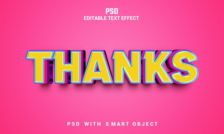PSD un fondo rosa con la palabra gracias.