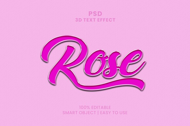 PSD fondo rosa con la palabra rosa
