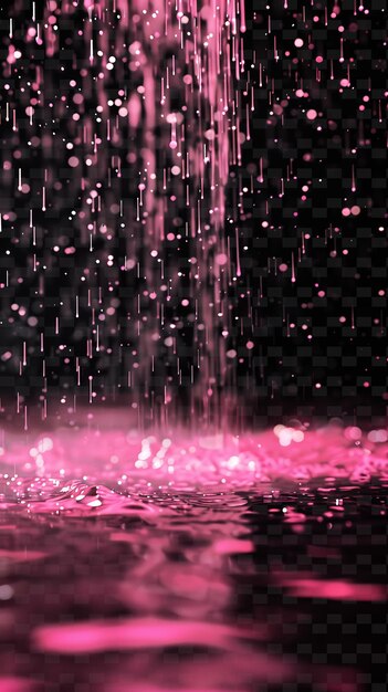 PSD un fondo rosado y negro con una gota de agua rosada