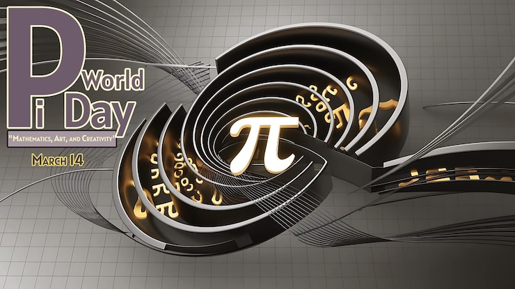 PSD el fondo simbólico de pi para el día mundial del pi