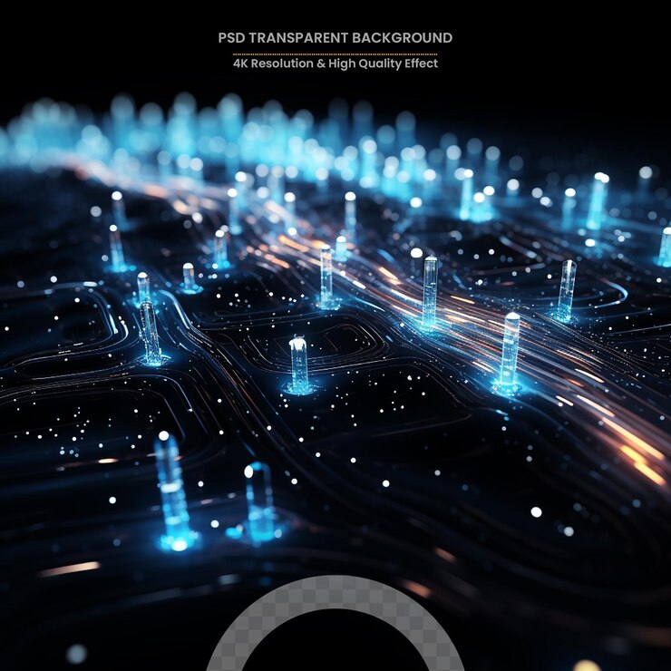 PSD fondo de tecnología digital futurista abstracta