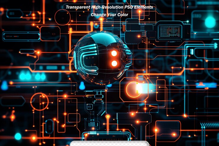 PSD el fondo tecnológico de la placa base de la computadora abstracta puede utilizarse en la descripción
