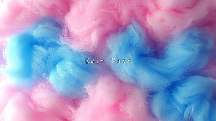 PSD fondo de textura de algodón de azúcar rosado y azul