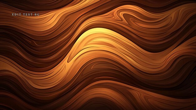 Fondo de textura ondulada abstractamente marrón y dorado