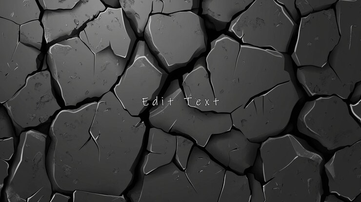 PSD fondo de textura de piedra oscura agrietada