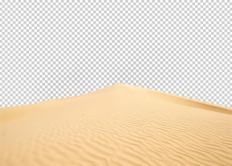 PSD fondo de transparencia aislada del desierto