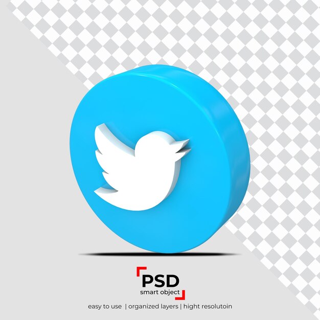Fondo de transparencia de la aplicación de vista aérea de Twitter y objetos flotantes