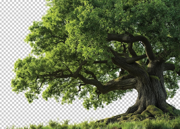 PSD fondo de transparencia de árbol aislado