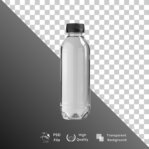 Fondo transparente aislado de la botella de agua