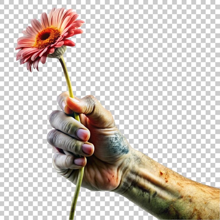 PSD fondo transparente aislado de flores