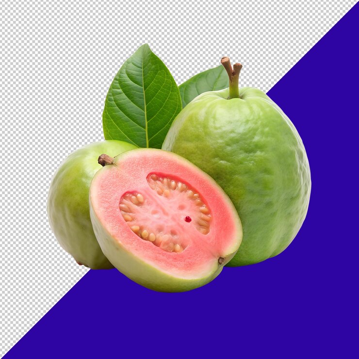 PSD fondo transparente aislado de guayaba png
