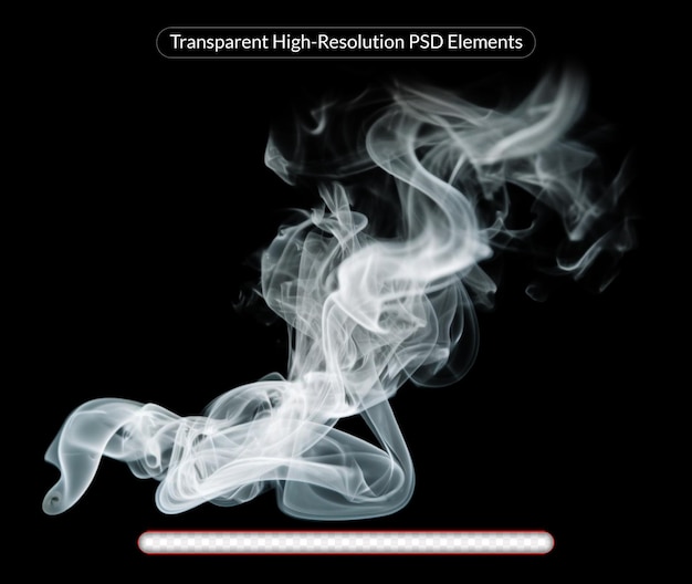 Fondo transparente aislado de humo blanco