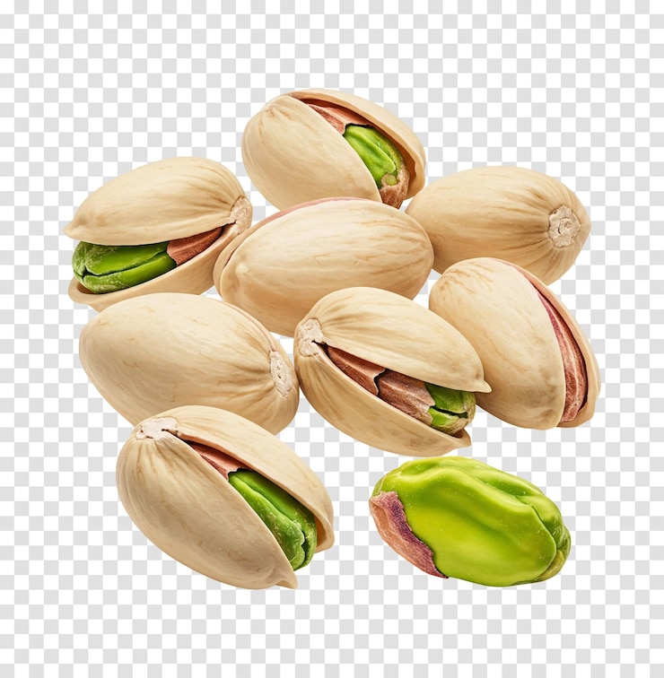 PSD el fondo transparente aislado de las nueces de pistacho png