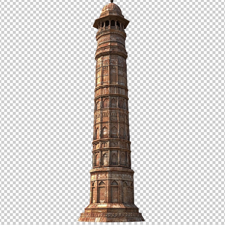 PSD el fondo transparente aislado de qutub minar