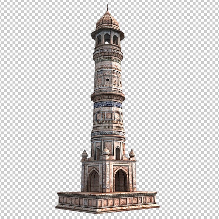 PSD el fondo transparente aislado de qutub minar