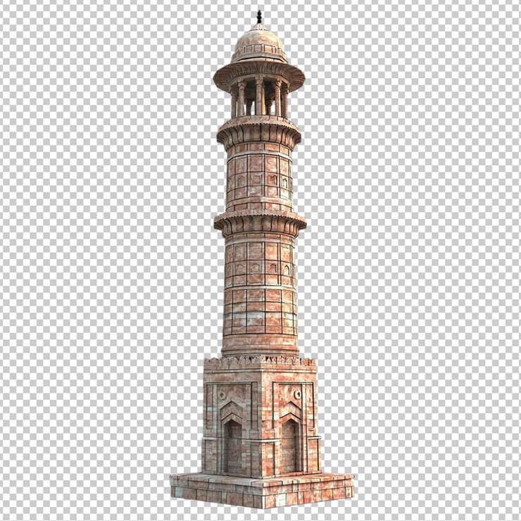PSD el fondo transparente aislado de qutub minar