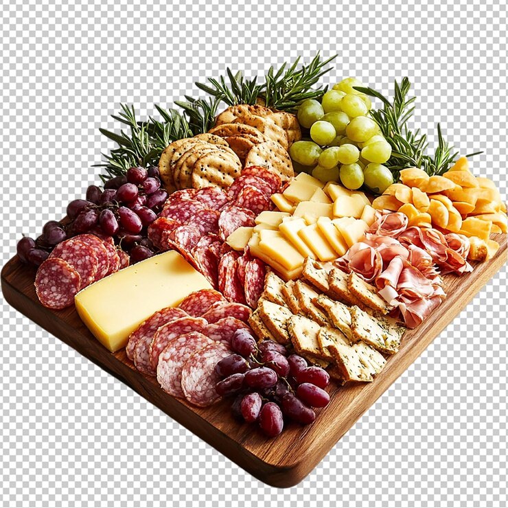 PSD fondo transparente aislado de tablero de queso