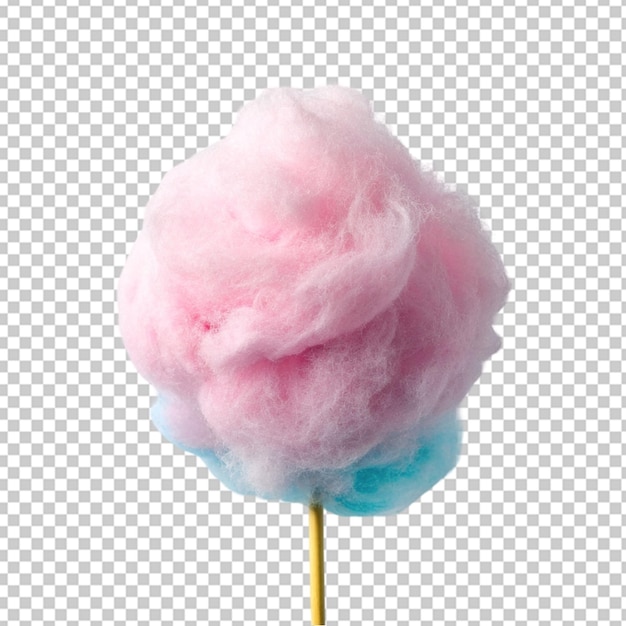 fondo transparente de algodón de caramelo