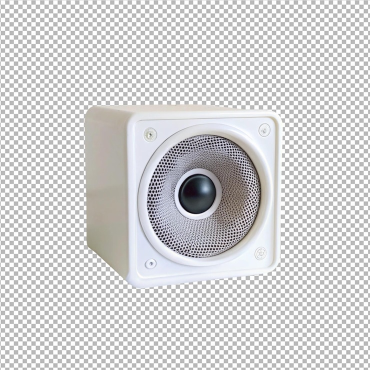 PSD fondo transparente del altavoz